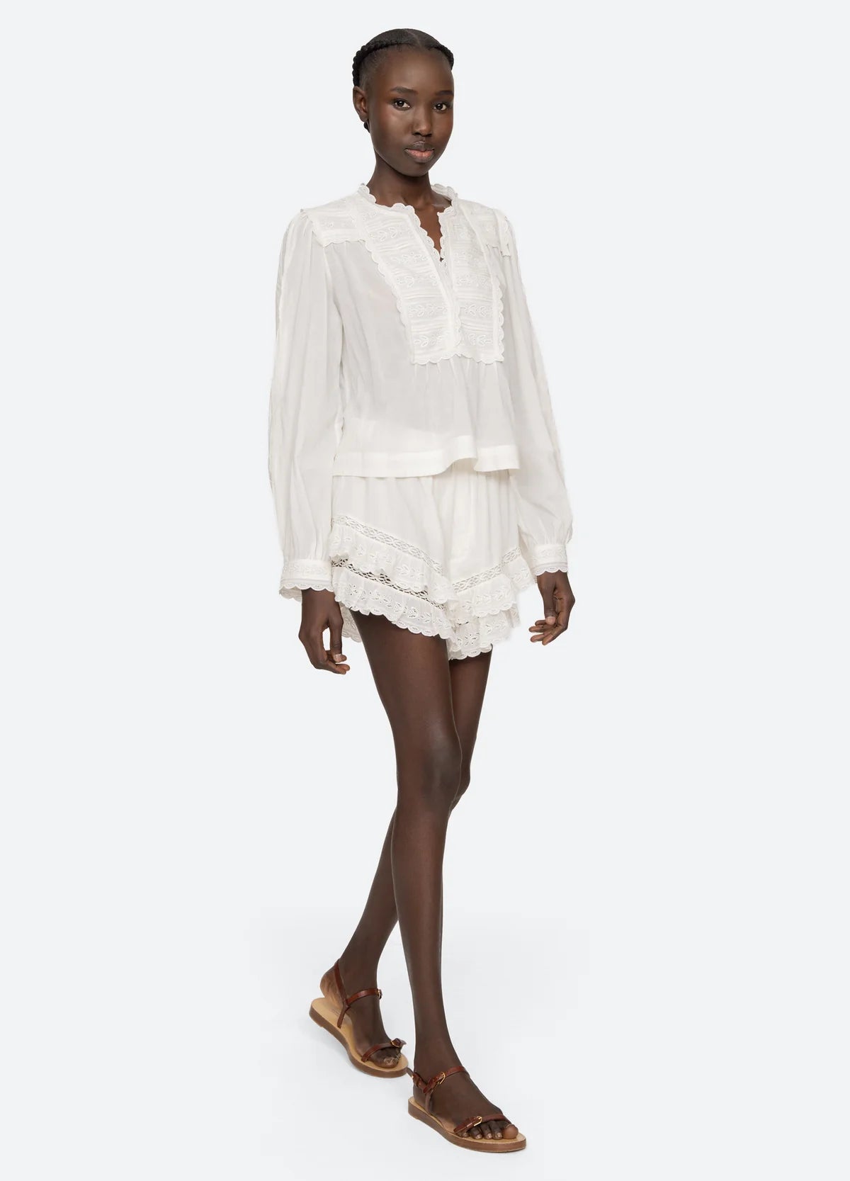 Sea New York Eliza L/LS Top White