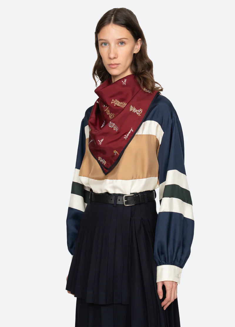 Sea New York Juliet Scarf Bordeaux