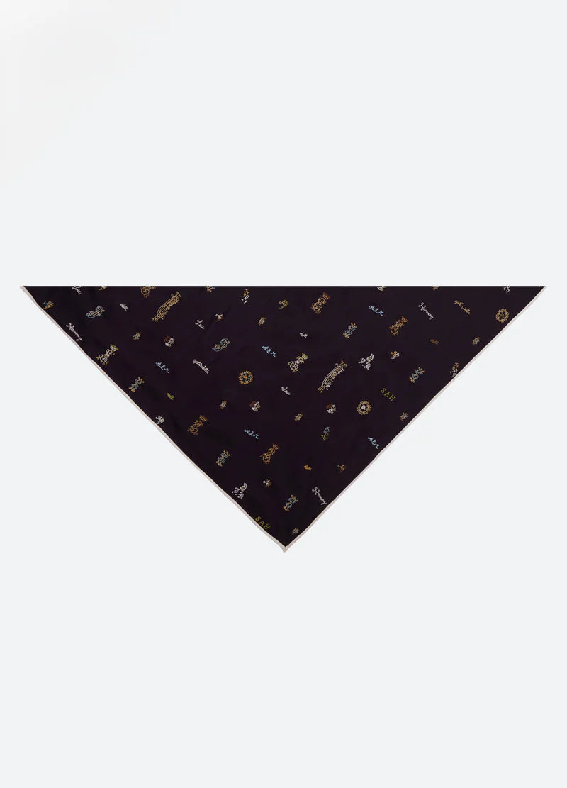 Sea New York Juliet Emb Scarf Navy