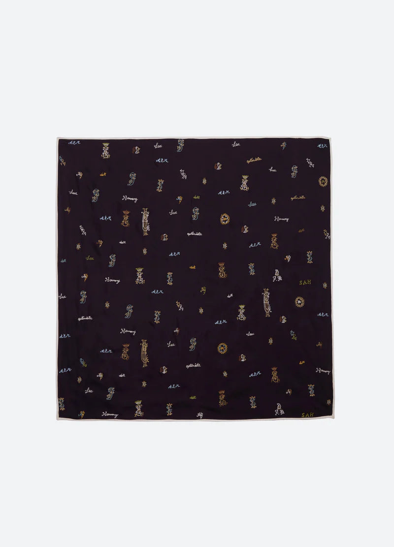 Sea New York Juliet Emb Scarf Navy