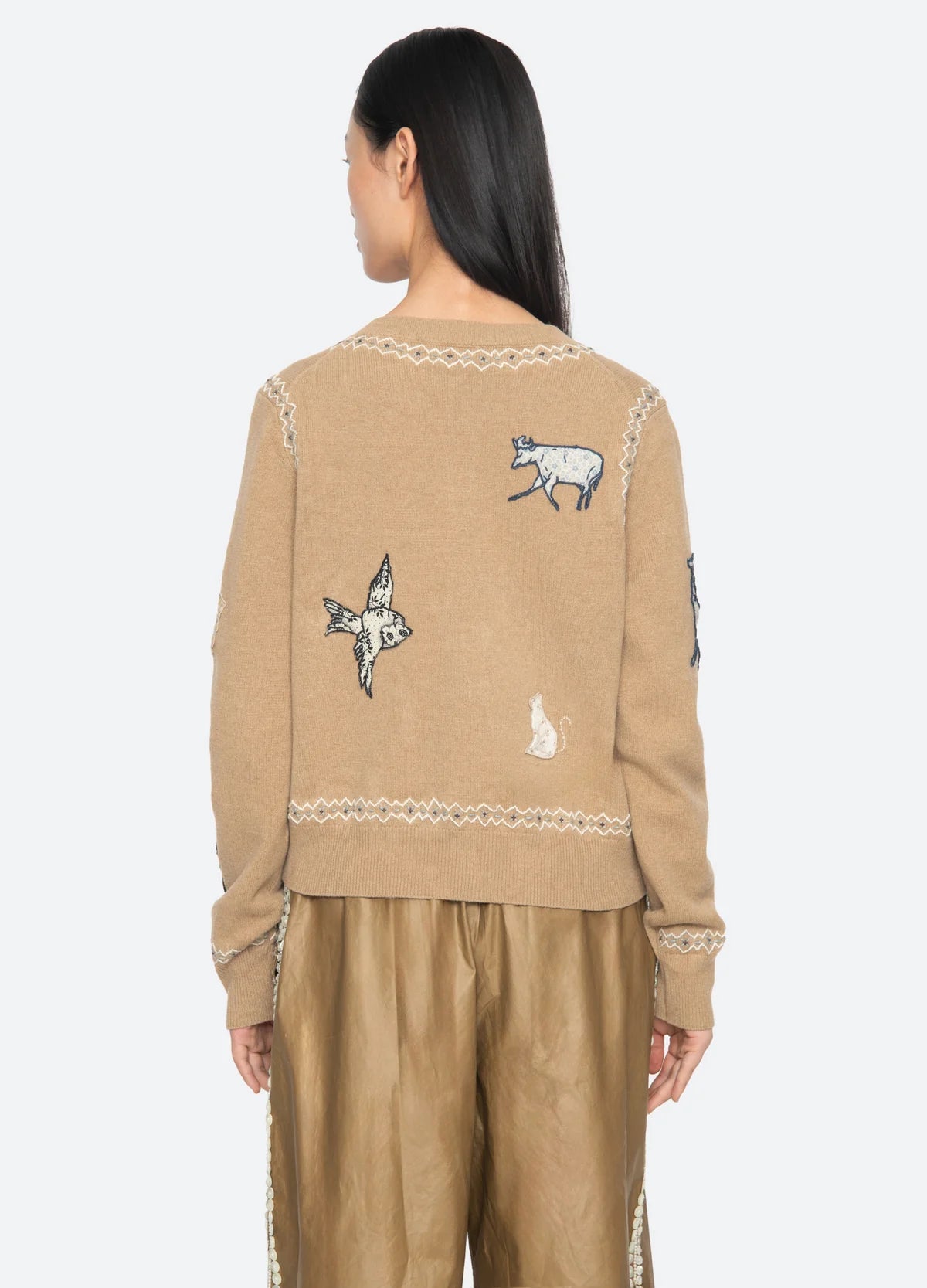 Sea New York Winslow Craft Cardigan Camel