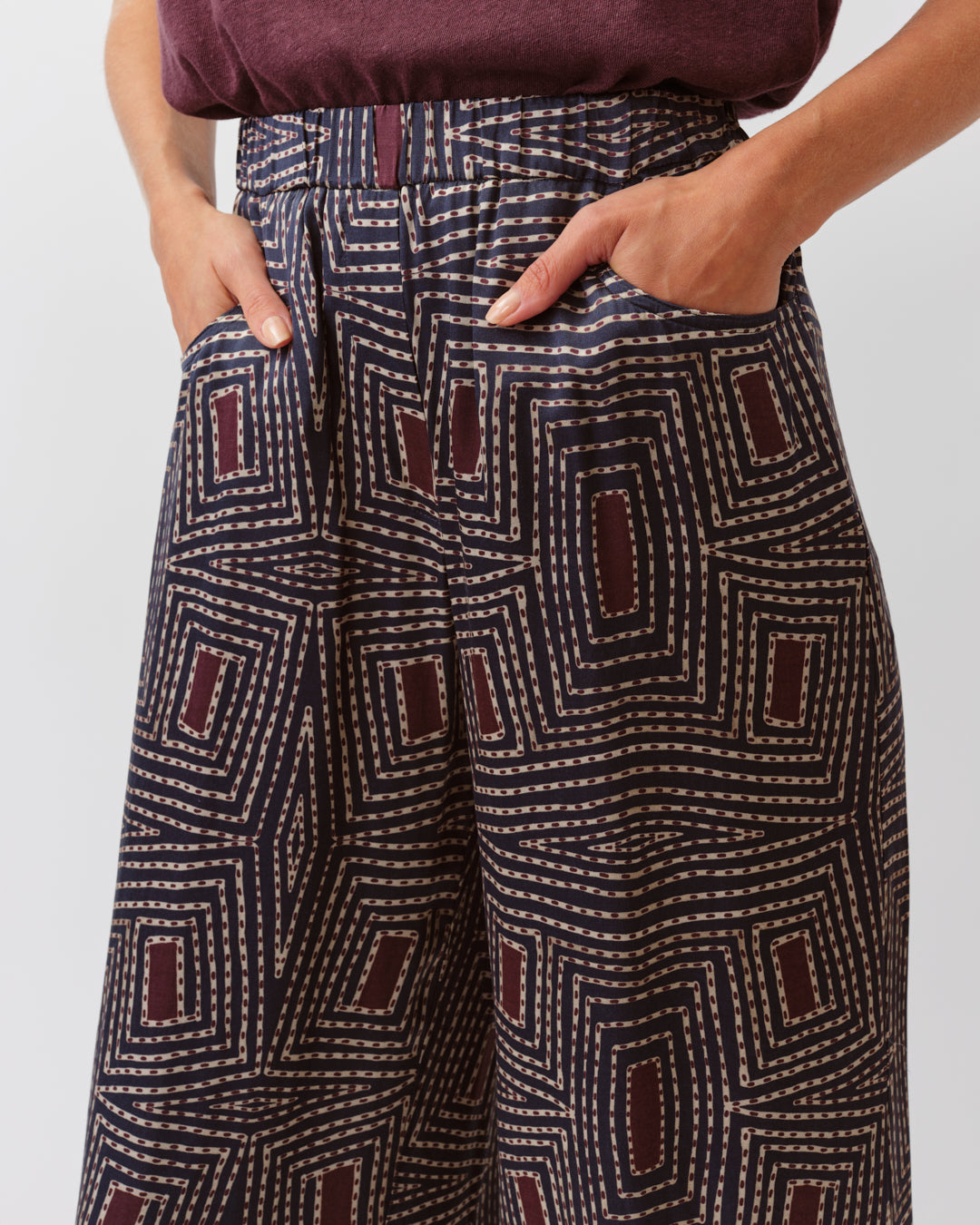 Diega Trusers Pindo Marine Prune