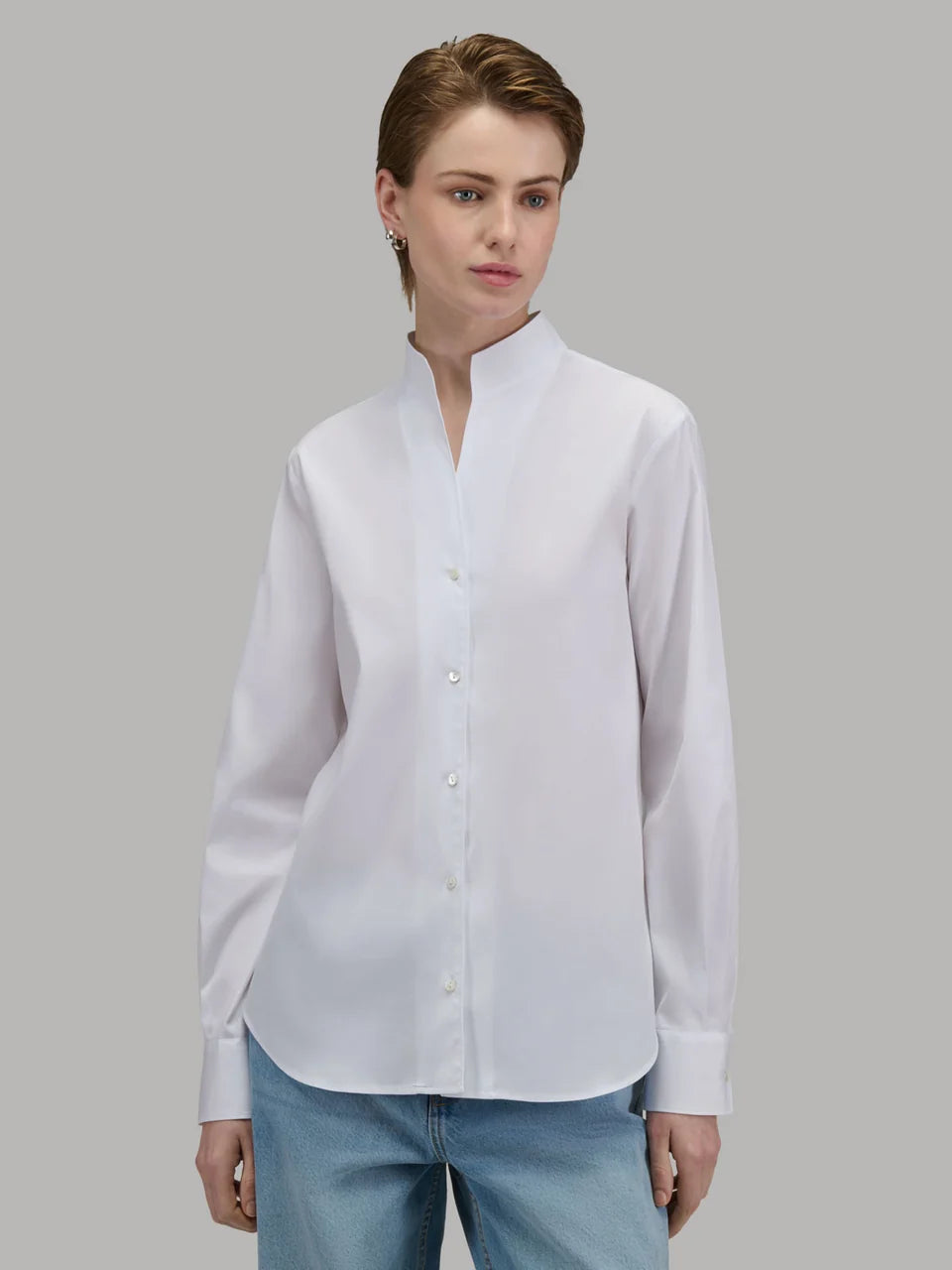 Xacus Sasha Shirt Poplin White