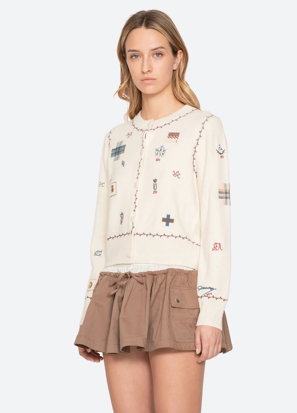 Sea New York Claira Cardigan Cream