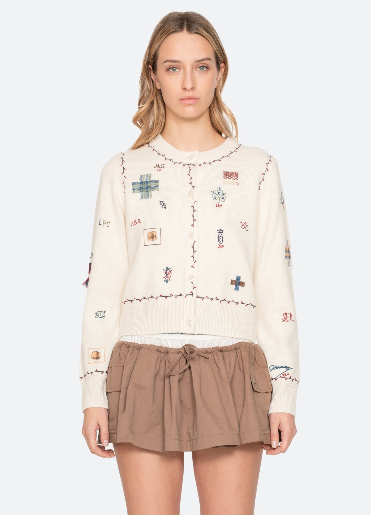 Sea New York Claira Cardigan Cream