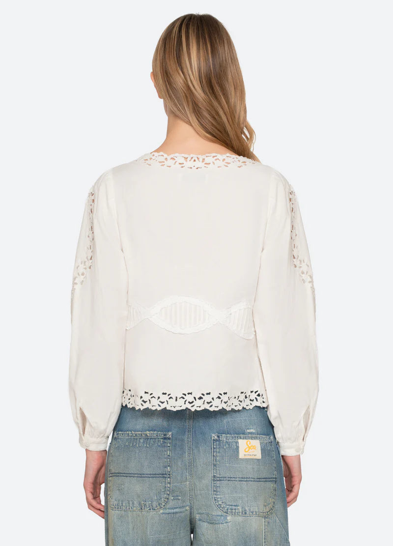 Sea New York Sofia Embroidery L/Slv Blouse