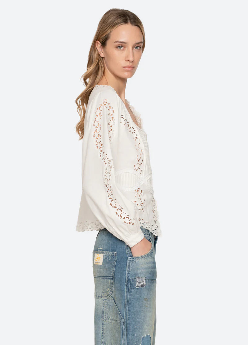 Sea New York Sofia Embroidery L/Slv Blouse