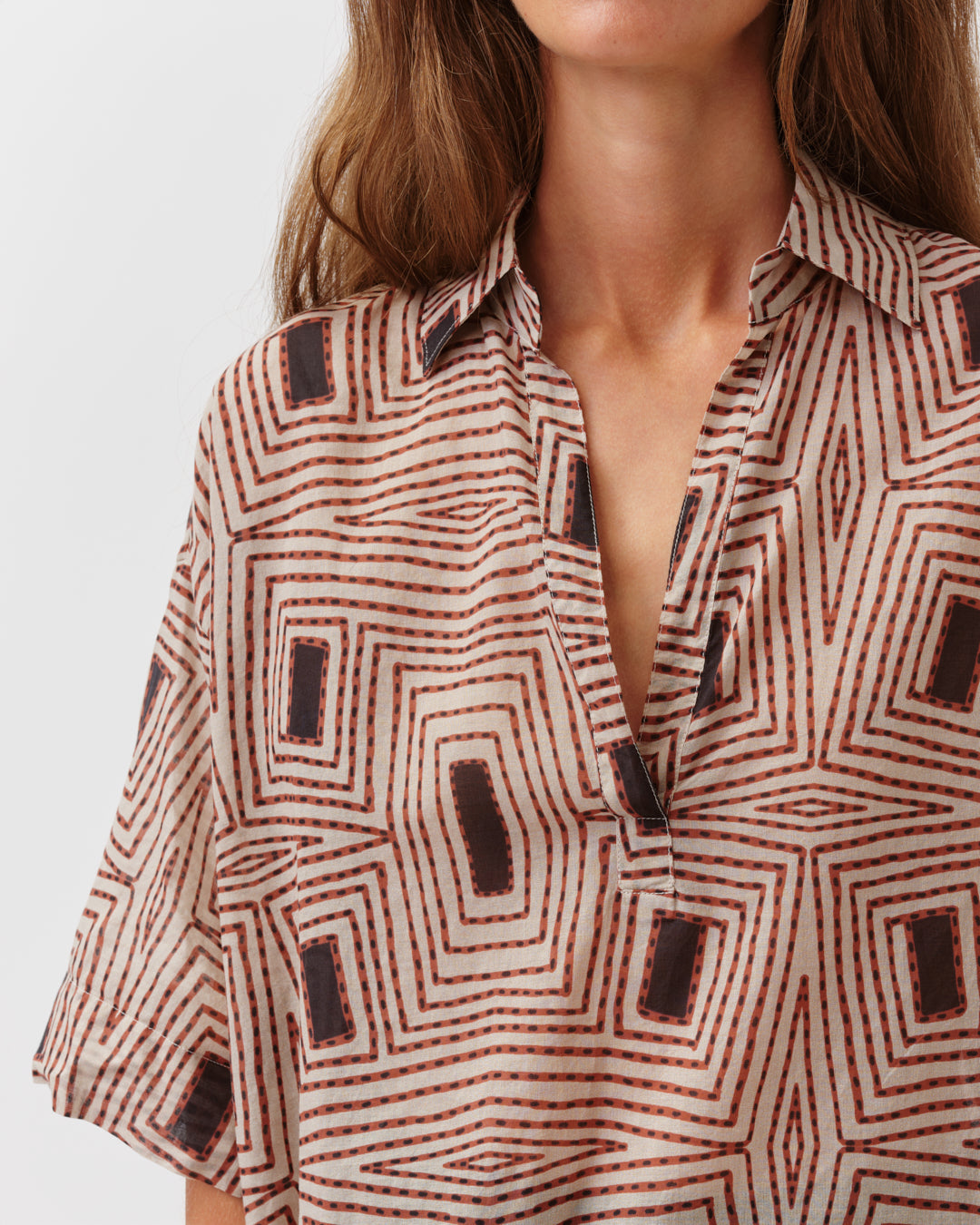 Diega Shirt Tifana Ecru Camel