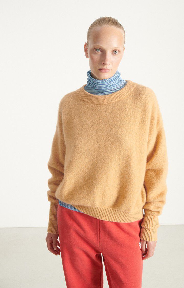 AMERICAN VINTAGE VITOW JUMPER MELANGE HAZELNUT