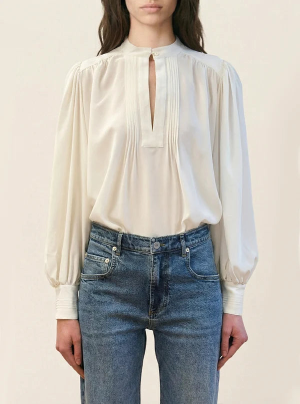 Vanessa Bruno Helene Silk Shirt Ivory