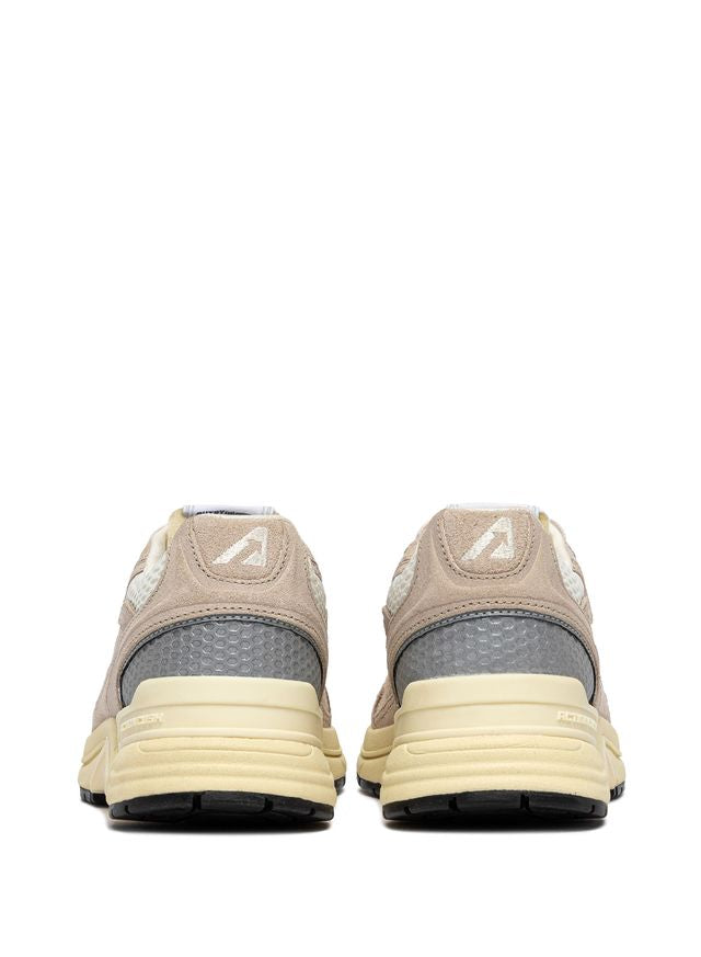 Autry Hyperway Suede Mesh Sand Silver