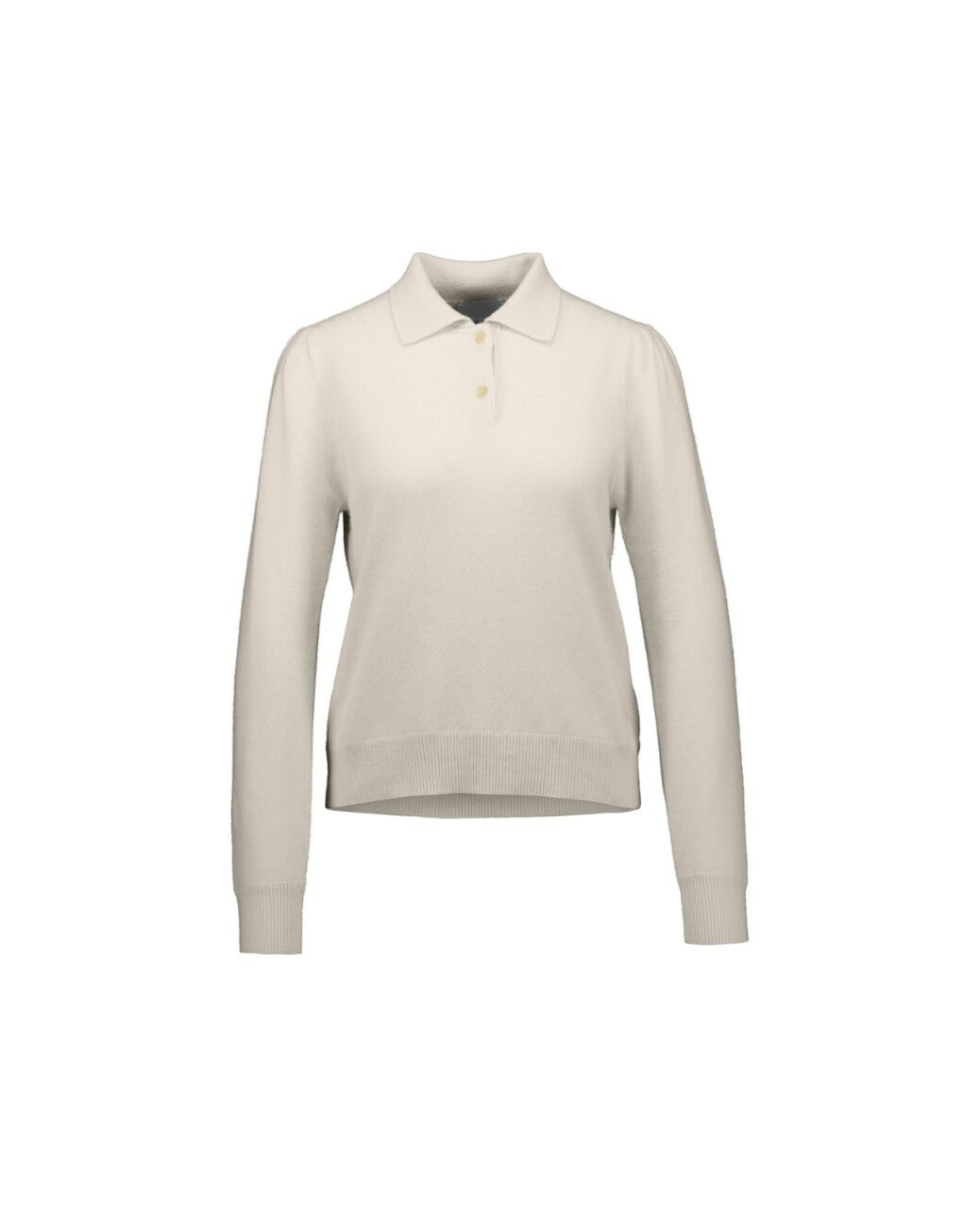 Allude Cashmere Polo Neck Sweater Cream - Den Lille Ida - Allude