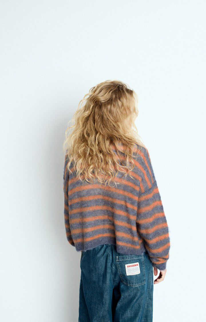 AMERICAN VINTAGE NENYBAY TORNADO MELANGE STRIPED FLUORESCENT ORANGE - Den Lille Ida - American Vintage