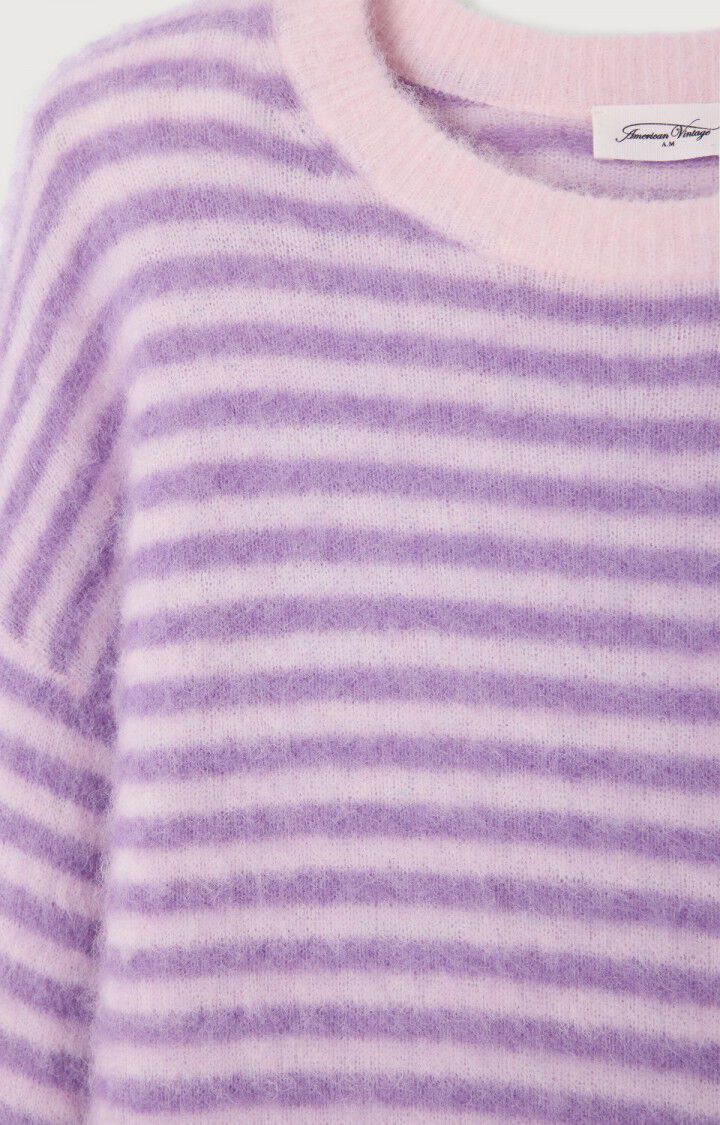 AMERICAN VINTAGE JUMPER NENYBAY VIOLET STRIPED ROSEBUD - Den Lille Ida - American Vintage