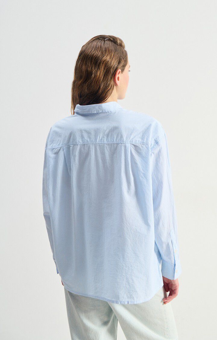 AMERICAN VINTAGE SHIRT ELUABIRD BLUE STRIPES - Den Lille Ida - American Vintage