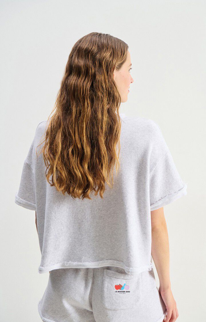AMERICAN VINTAGE T - SHIRT ATUBAY ARTIC MELANGE - Den Lille Ida - American Vintage