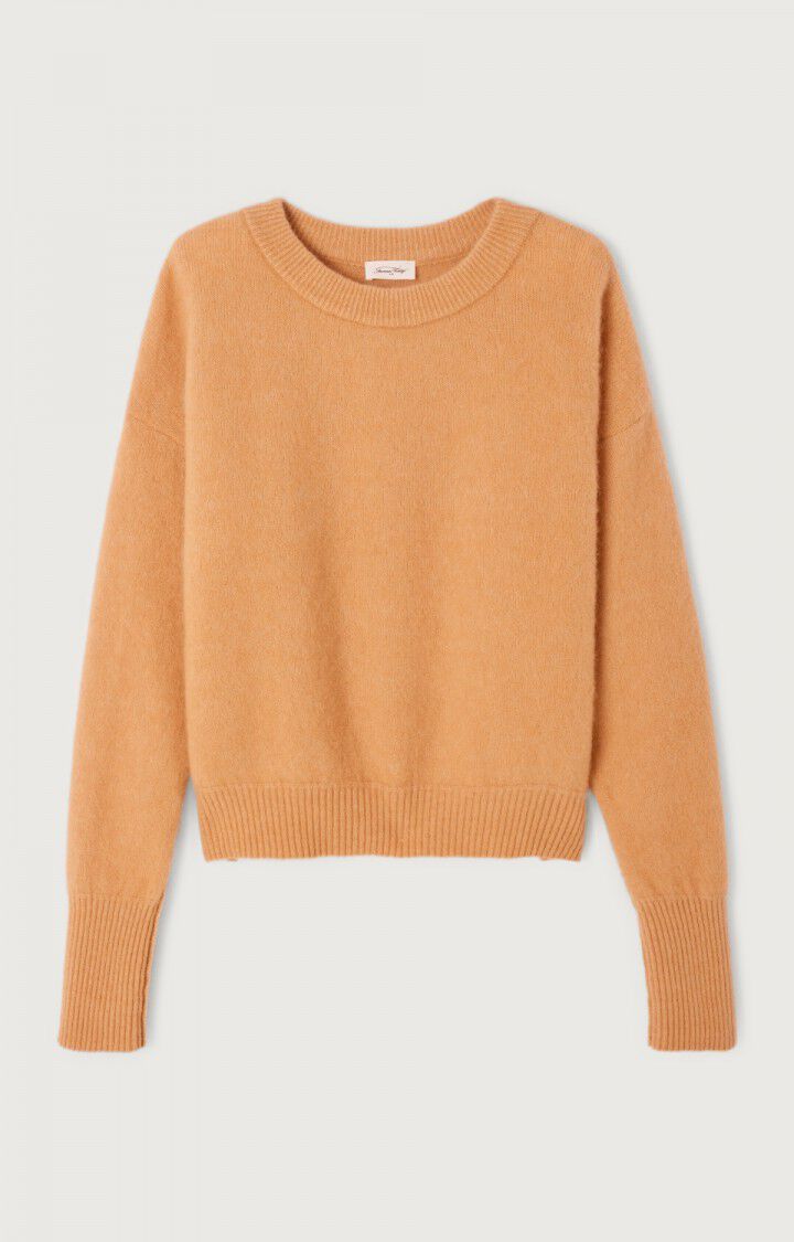 AMERICAN VINTAGE VITOW JUMPER MELANGE HAZELNUT - Den Lille Ida - American Vintage