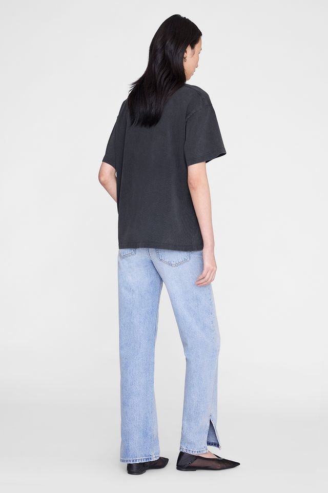 Anine Bing Cade Tee Melrose Stencil Vintage Black - Den Lille Ida - Anine Bing