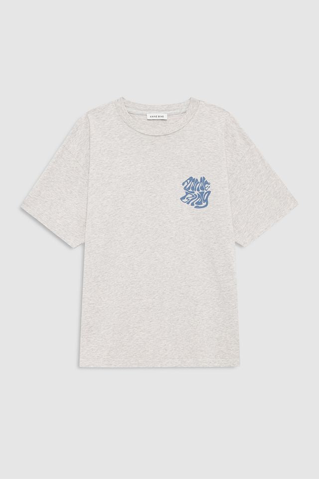 Anine Bing Cade Tee Wave Heather Grey - Den Lille Ida - Anine Bing