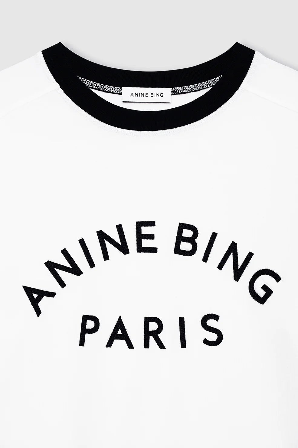 Anine Bing Jaylin Tee Paris Ivory - Den Lille Ida - Anine Bing