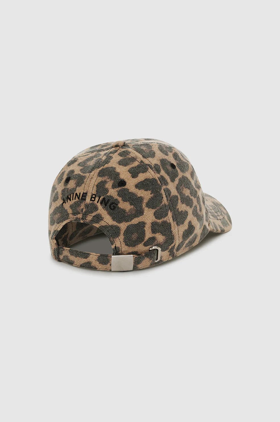 Anine Bing Jeremy Baseball Cap Black and Brown Leopard - Den Lille Ida - Anine Bing