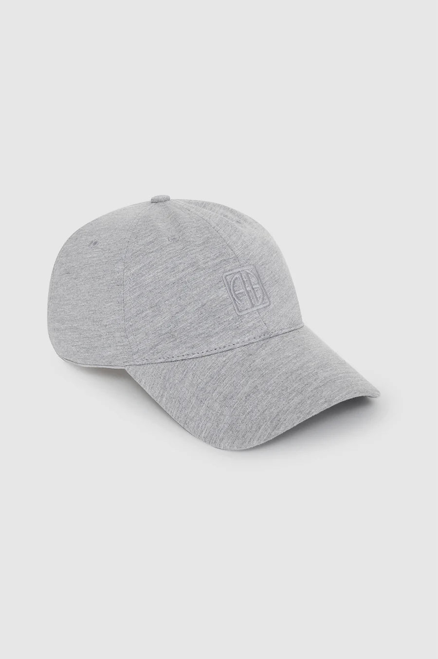 Anine Bing Jeremy Baseball Cap Framed Monogram Heather Grey - Den Lille Ida - Anine Bing