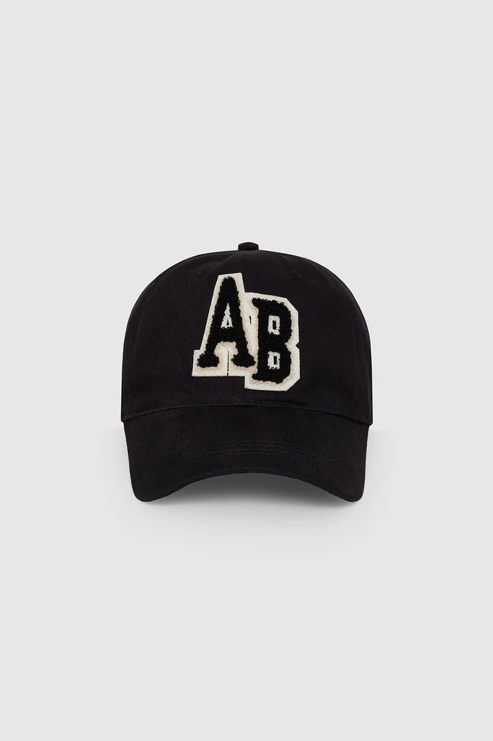 Anine Bing Jeremy Baseball Cap Letterman Black - Den Lille Ida - Anine Bing