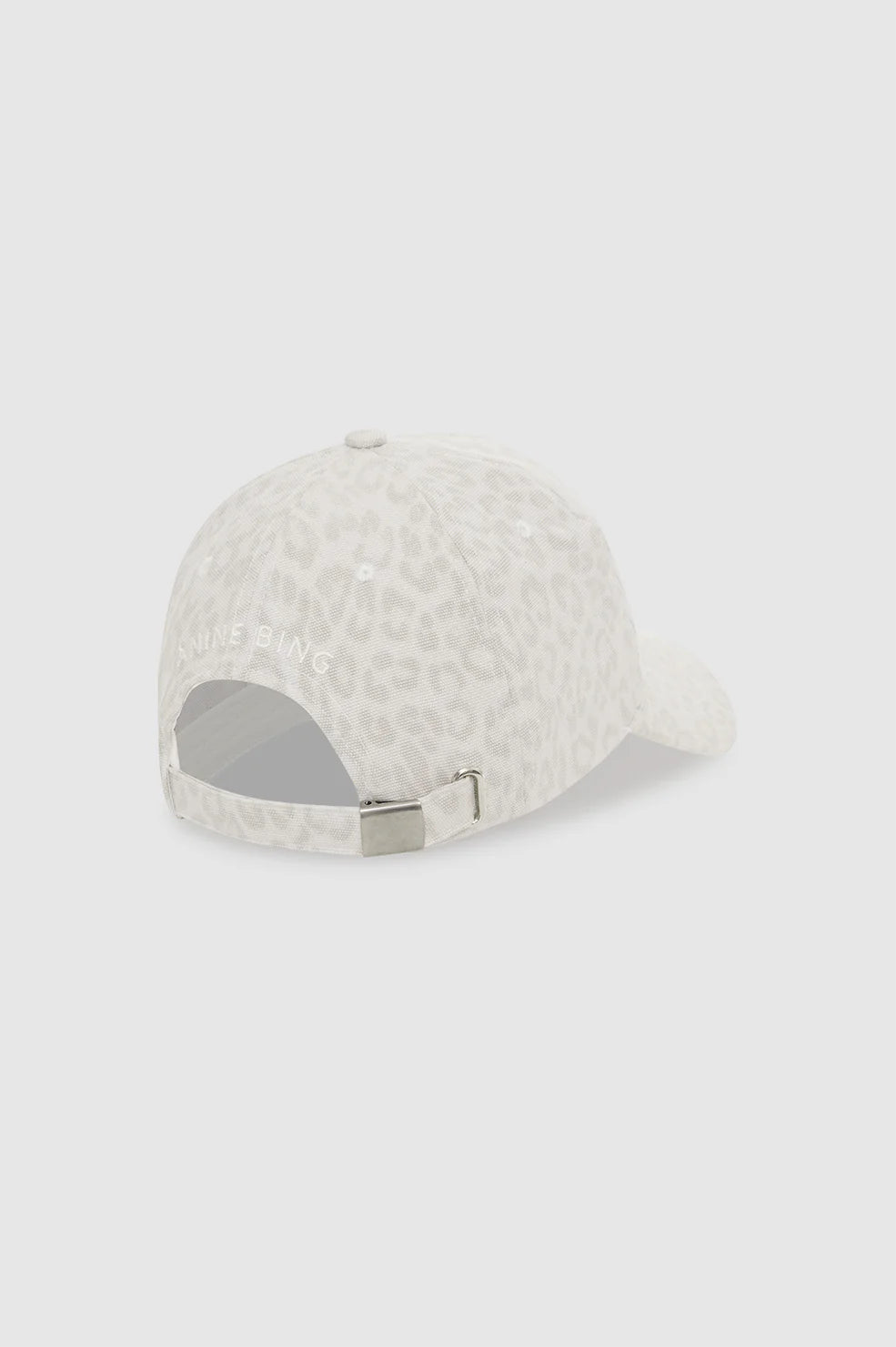Anine Bing Jeremy Baseball Cap Washed White Leopard - Den Lille Ida - Anine Bing