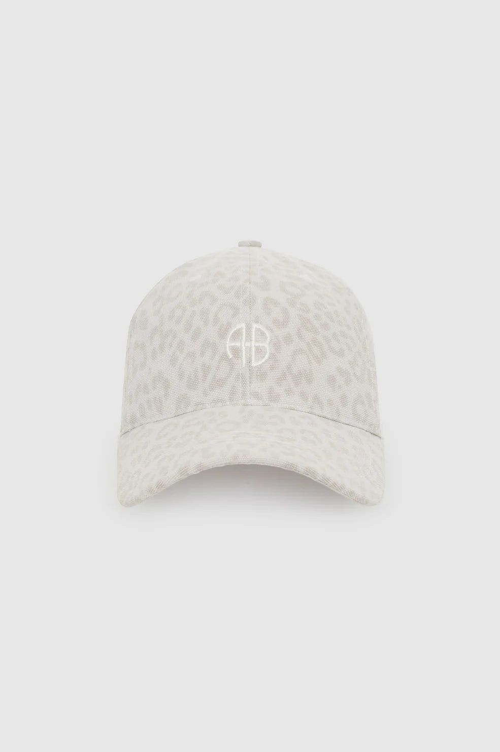 Anine Bing Jeremy Baseball Cap Washed White Leopard - Den Lille Ida - Anine Bing