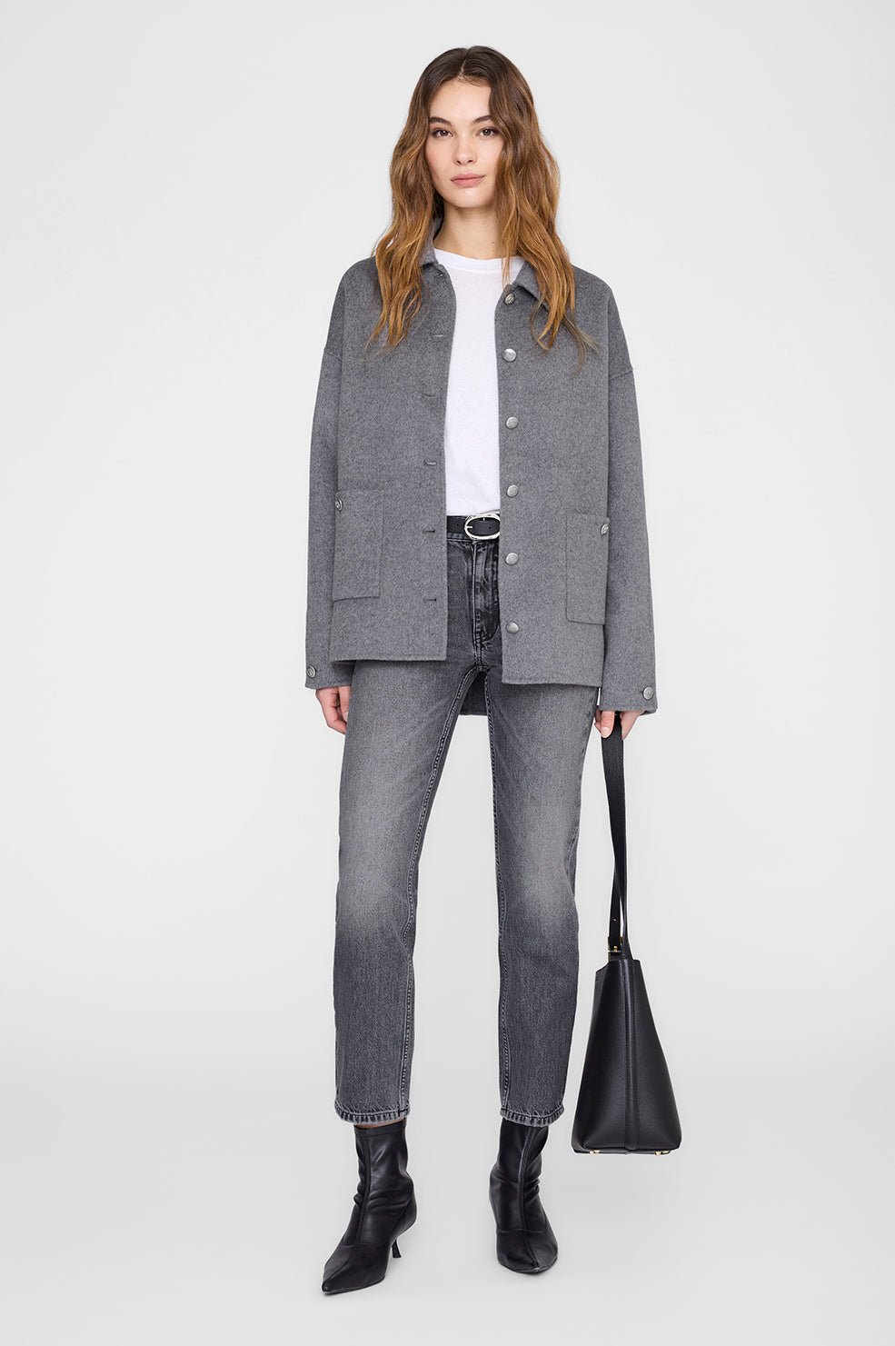 Anine Bing Luca Jacket Heather Grey - Den Lille Ida - Anine Bing