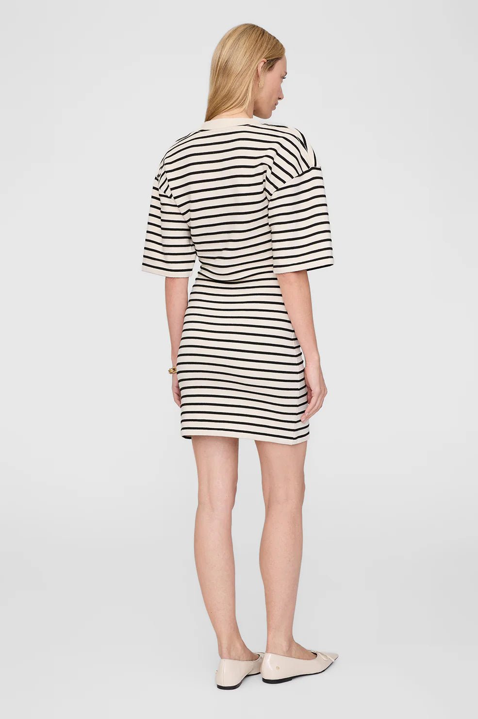 Anine Bing Mona Dress Black Stripe - Den Lille Ida - Anine Bing