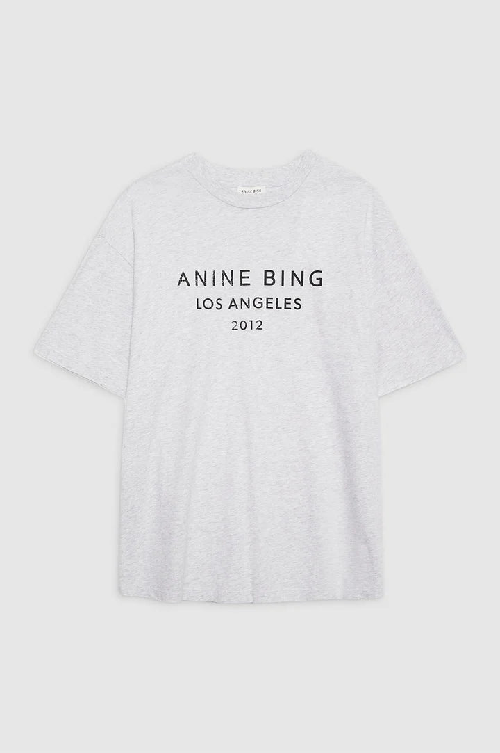 Anine Bing Myers Tee Heather Grey - Den Lille Ida - Anine Bing