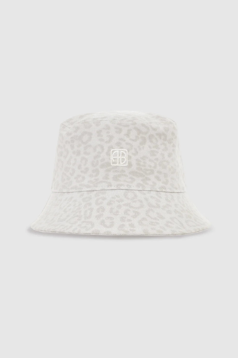 Anine Bing Nicks Bucket Hat Washed White Leopard - Den Lille Ida - Anine Bing