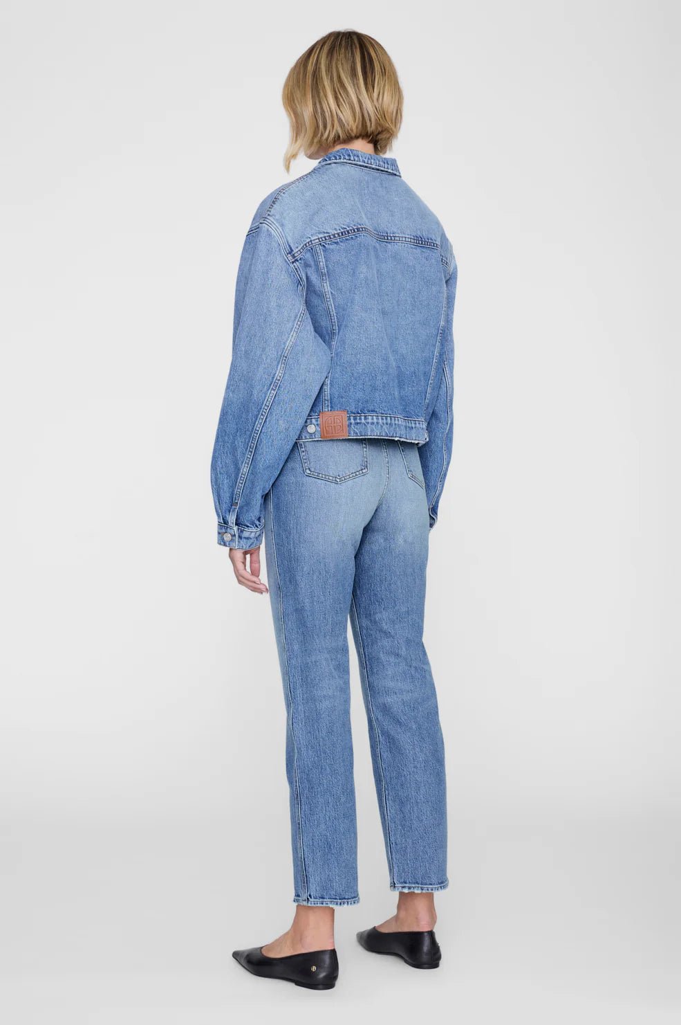 Anine Bing Quincy Denim Jacket Cascade Blue - Den Lille Ida - Anine Bing