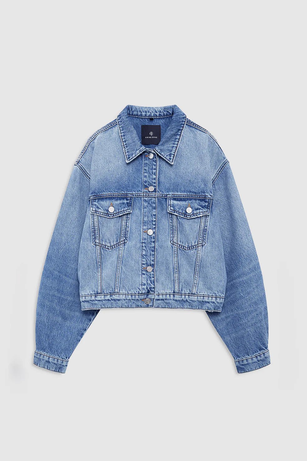 Anine Bing Quincy Denim Jacket Cascade Blue - Den Lille Ida - Anine Bing