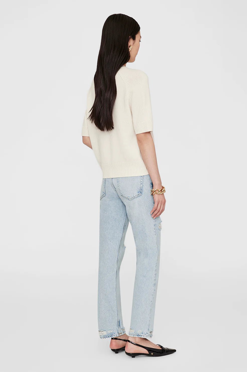 Anine Bing Jackson Sweater Ivory - Den Lille Ida - Anine Bing