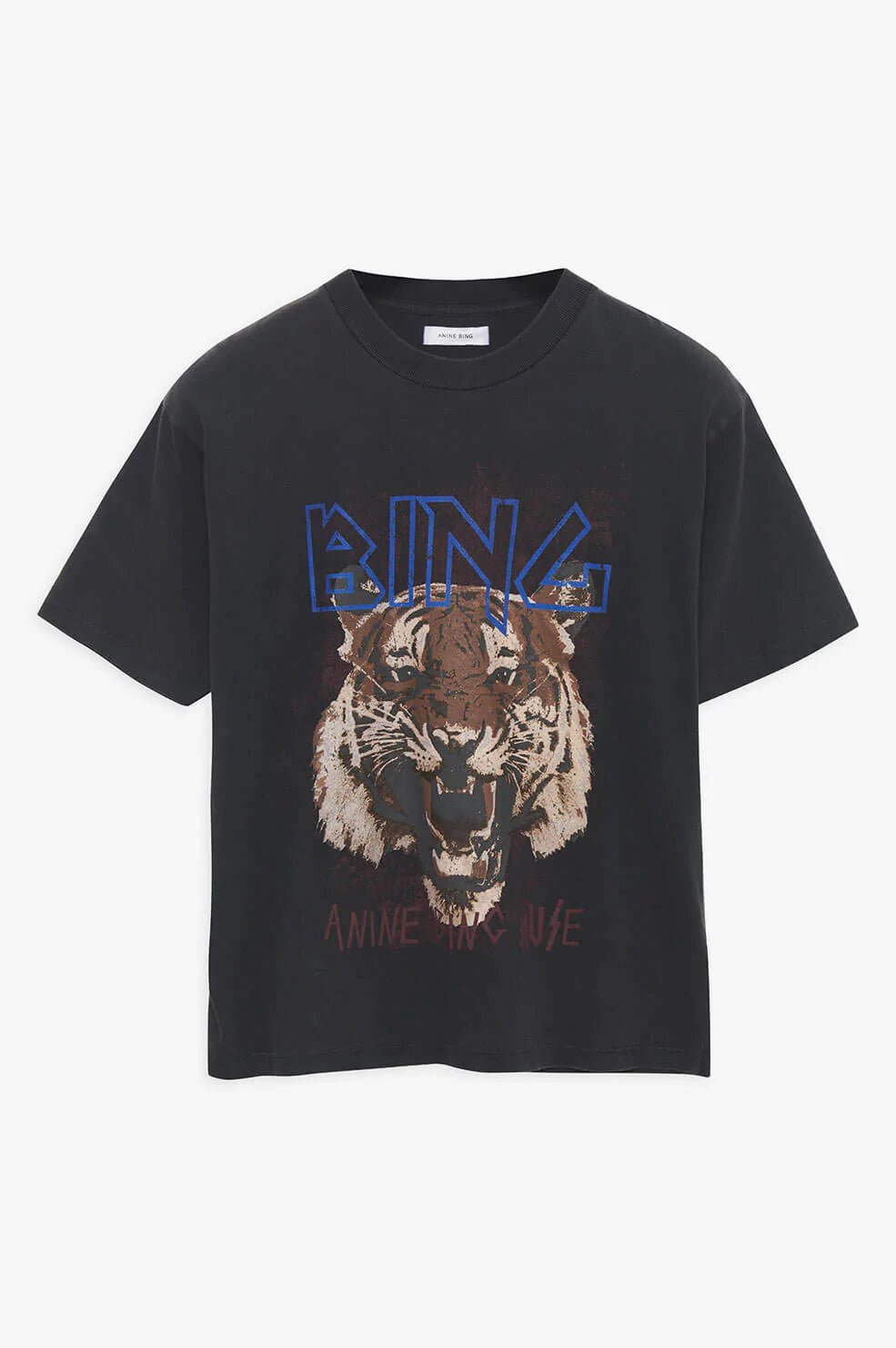 Anine Bing Tiger Tee Black