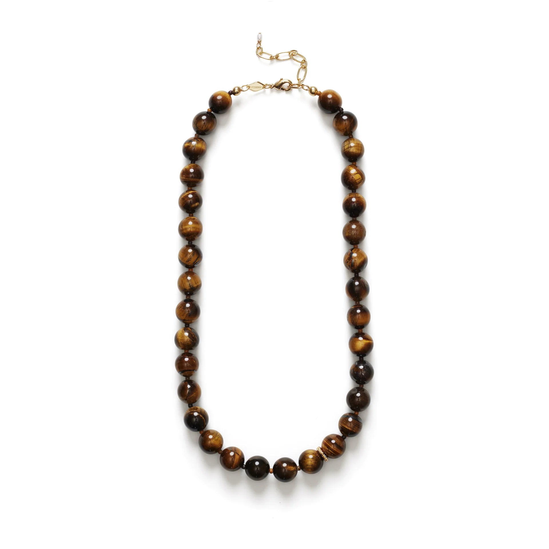 Anni Lu Ball Necklace Tiger Eye - Den Lille Ida - ANNI LU