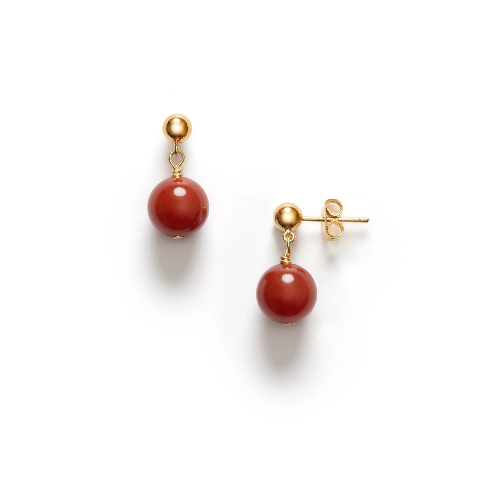Anni Lu Float Earrings Red Jade - Den Lille Ida - ANNI LU