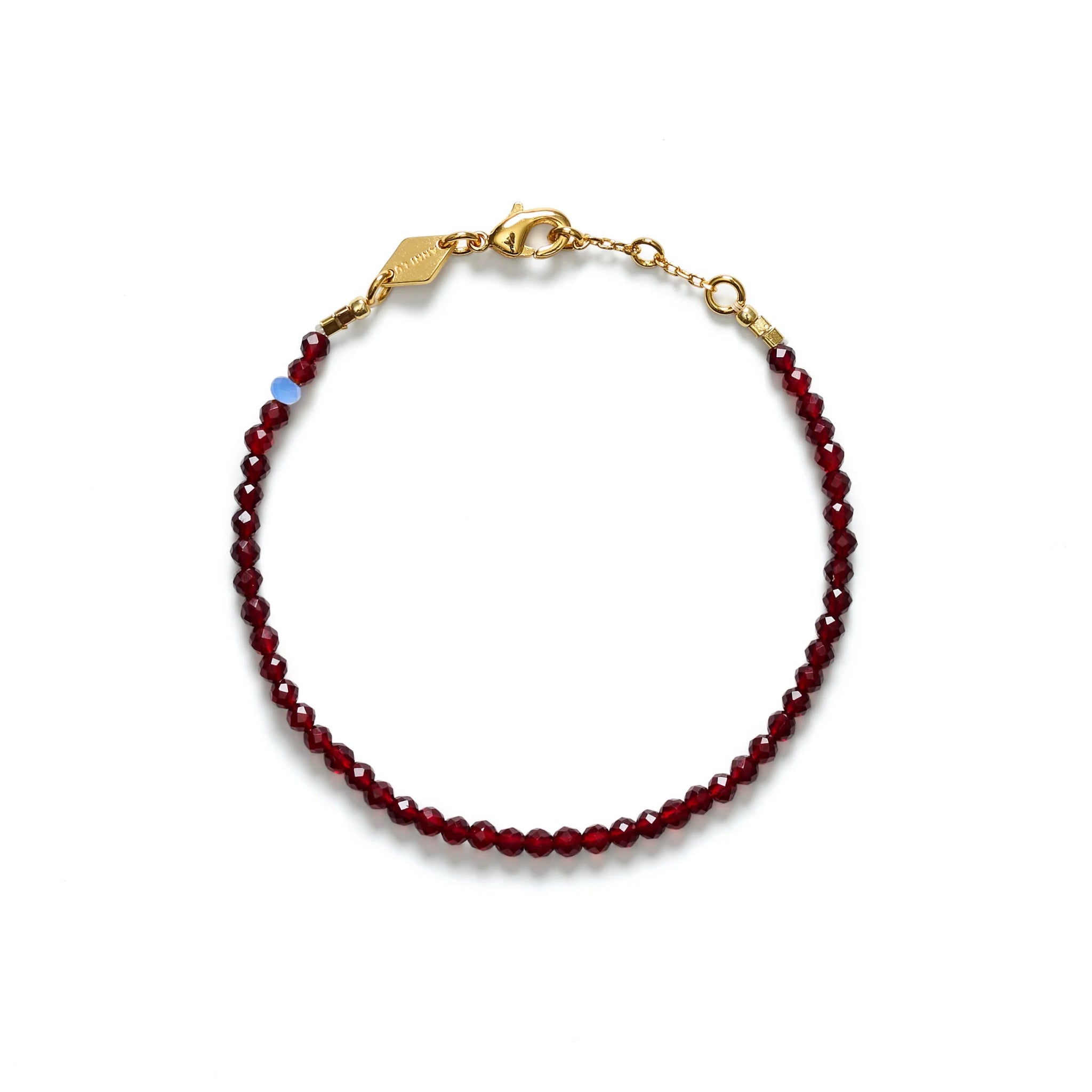 Anni Lu Tan Line Bracelet Deep Burgundy - Den Lille Ida - ANNI LU