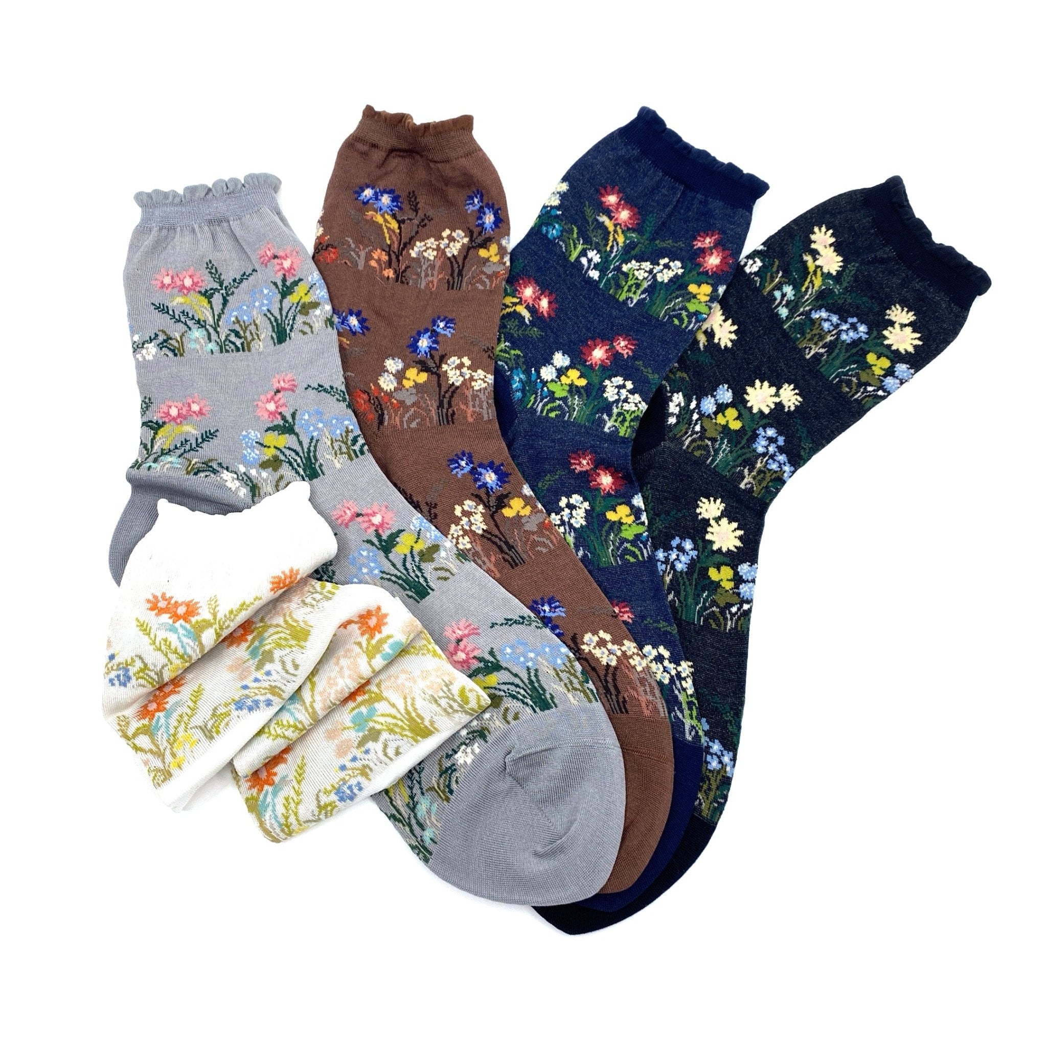 Antipast Socks Wild Flower Grey - Den Lille Ida - Antipast