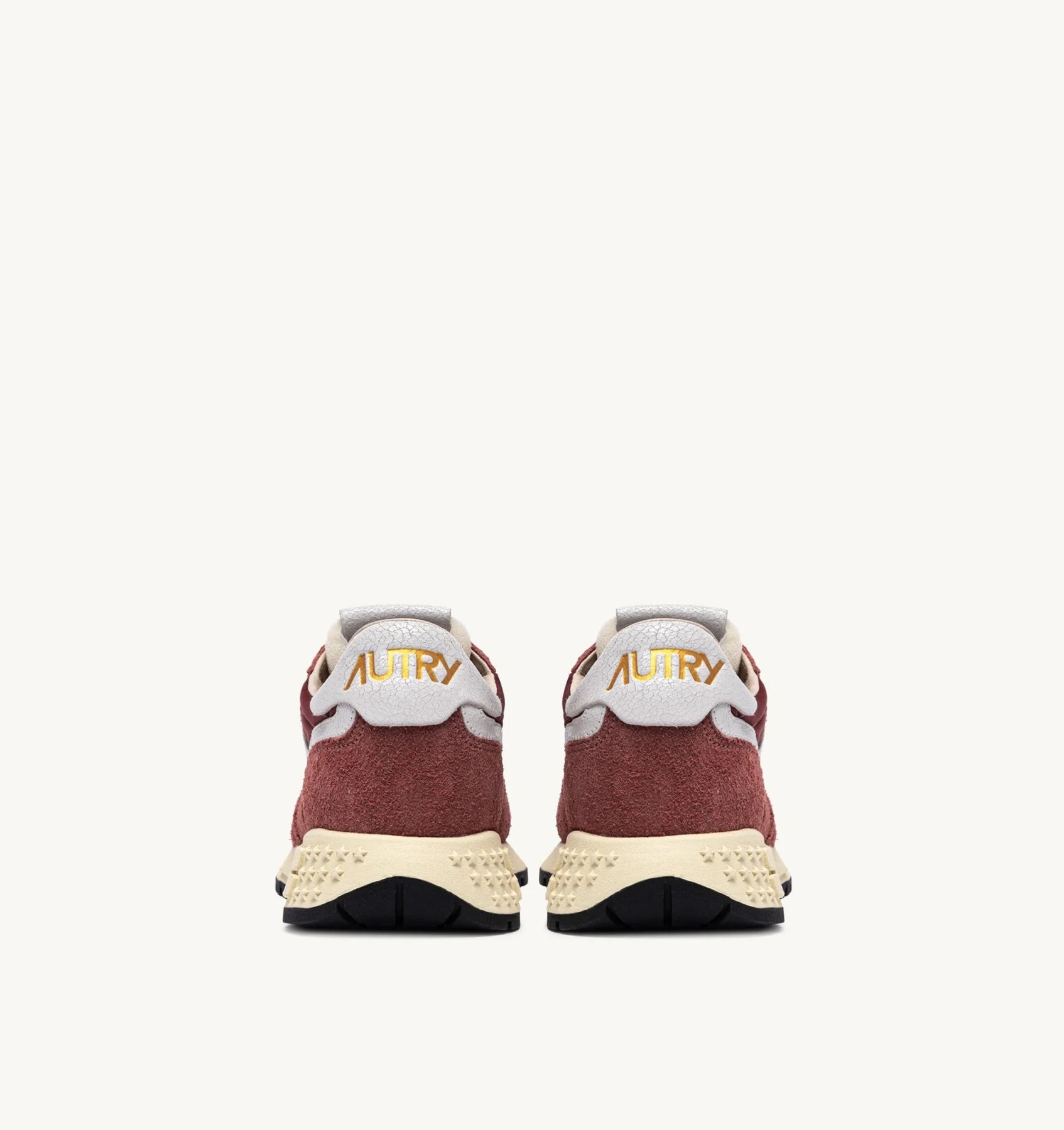 AUTRY REELWIND LOW SNEAKERS IN NYLON AND SUEDE HOT SAUCE AND WHITE - Den Lille Ida - Autry