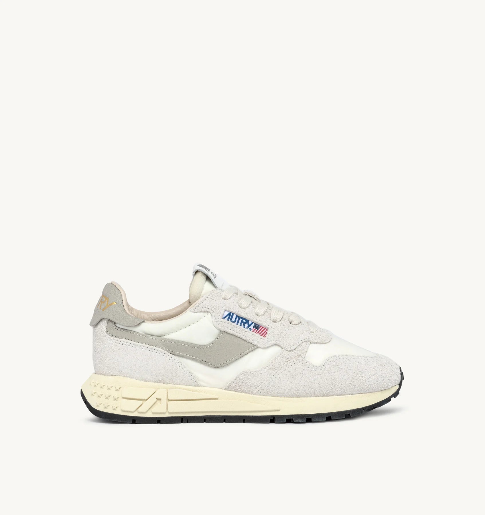 Autry Reelwind Low Sneakers in Nylon and Suede White - Den Lille Ida - Autry