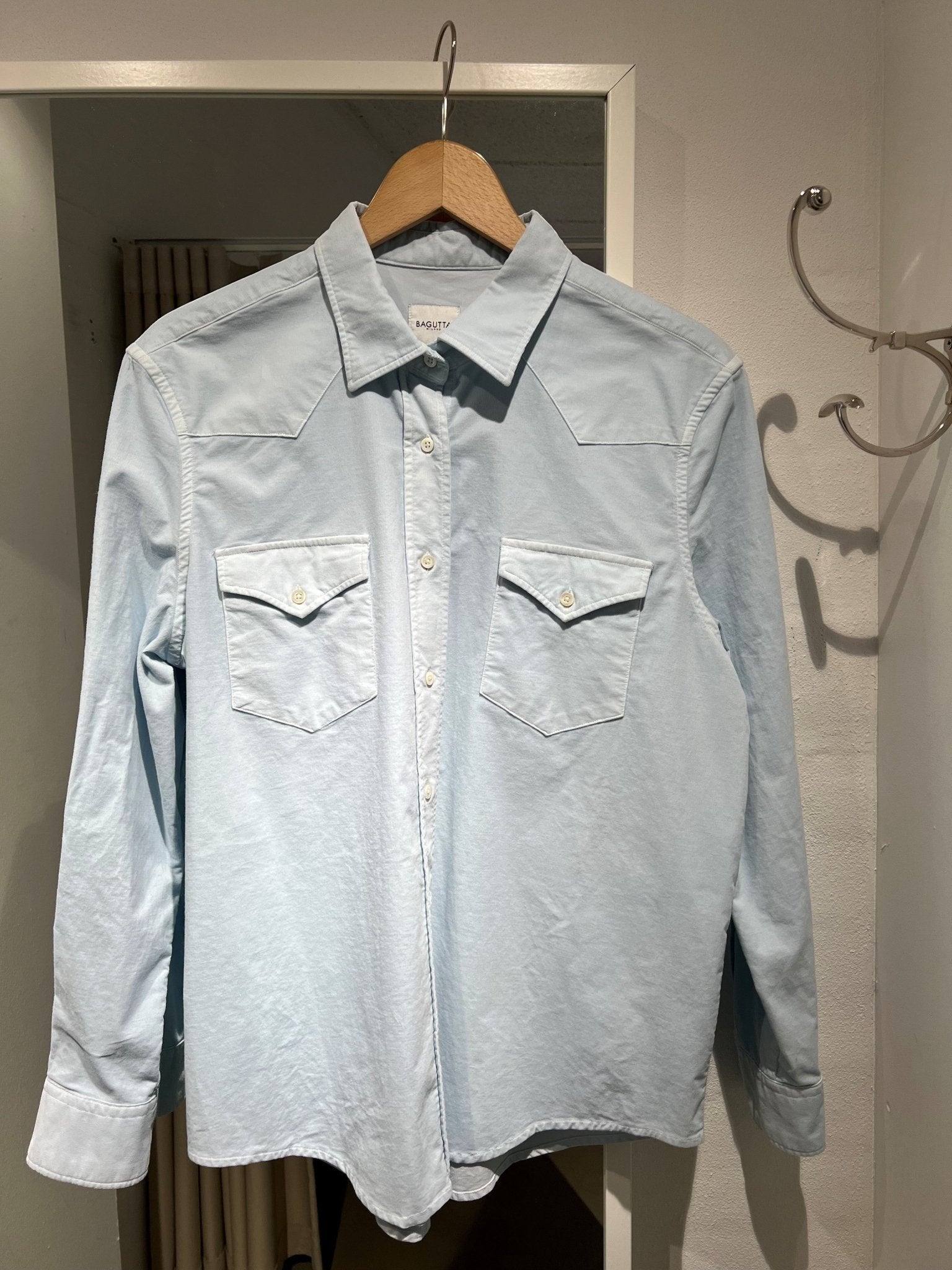 Bagutta Roy Shirt Corduroy Shirt Baby Blue - Den Lille Ida - Bagutta