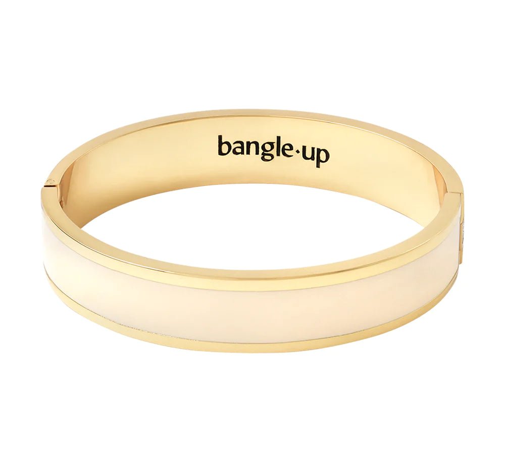 Bangle Up Bracelet Gold and Sand White - Den Lille Ida - Bangle Up