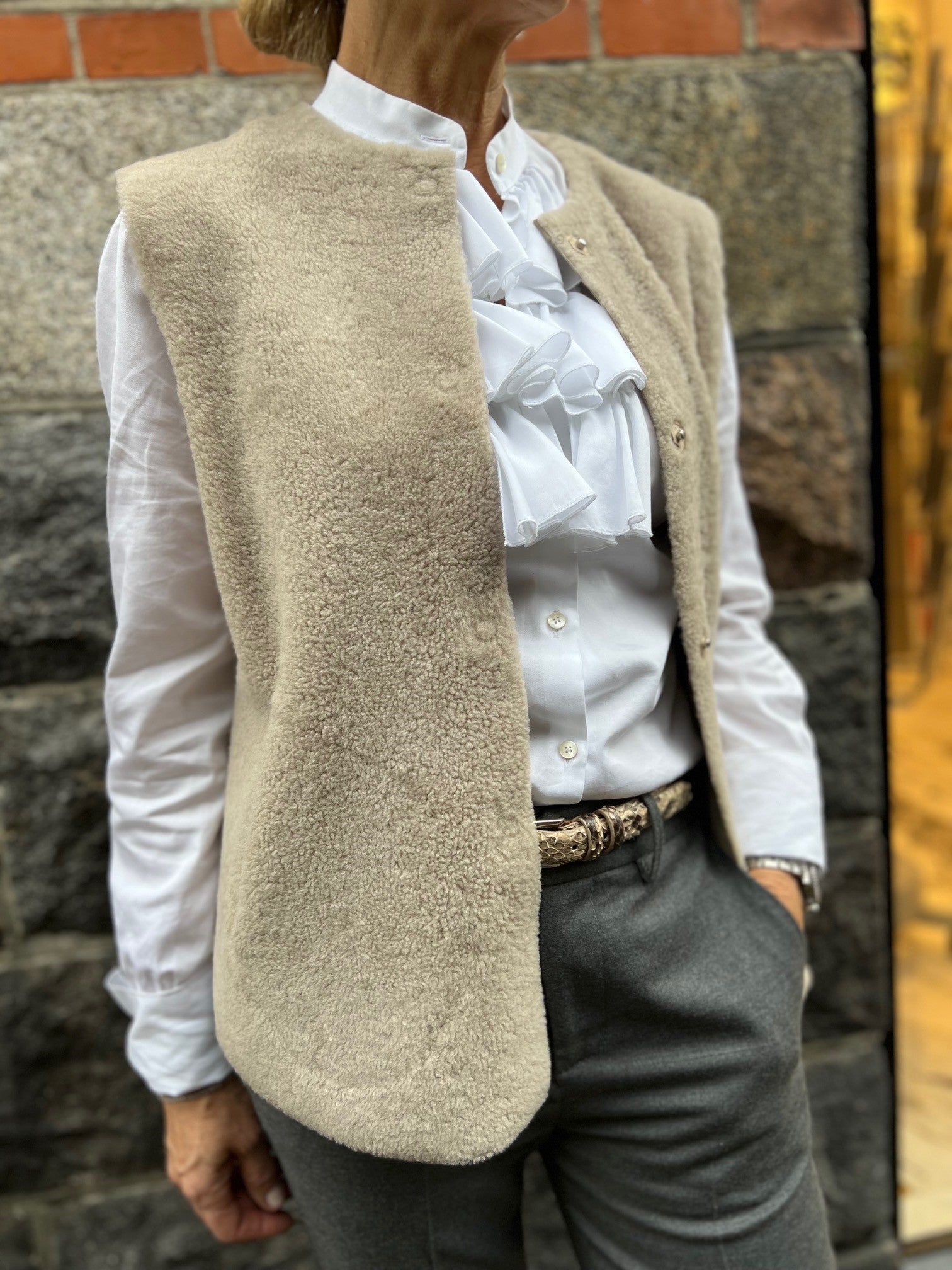 Benedikte Utzon Heidis Vest Beige - Den Lille Ida - Benedikte Utzon