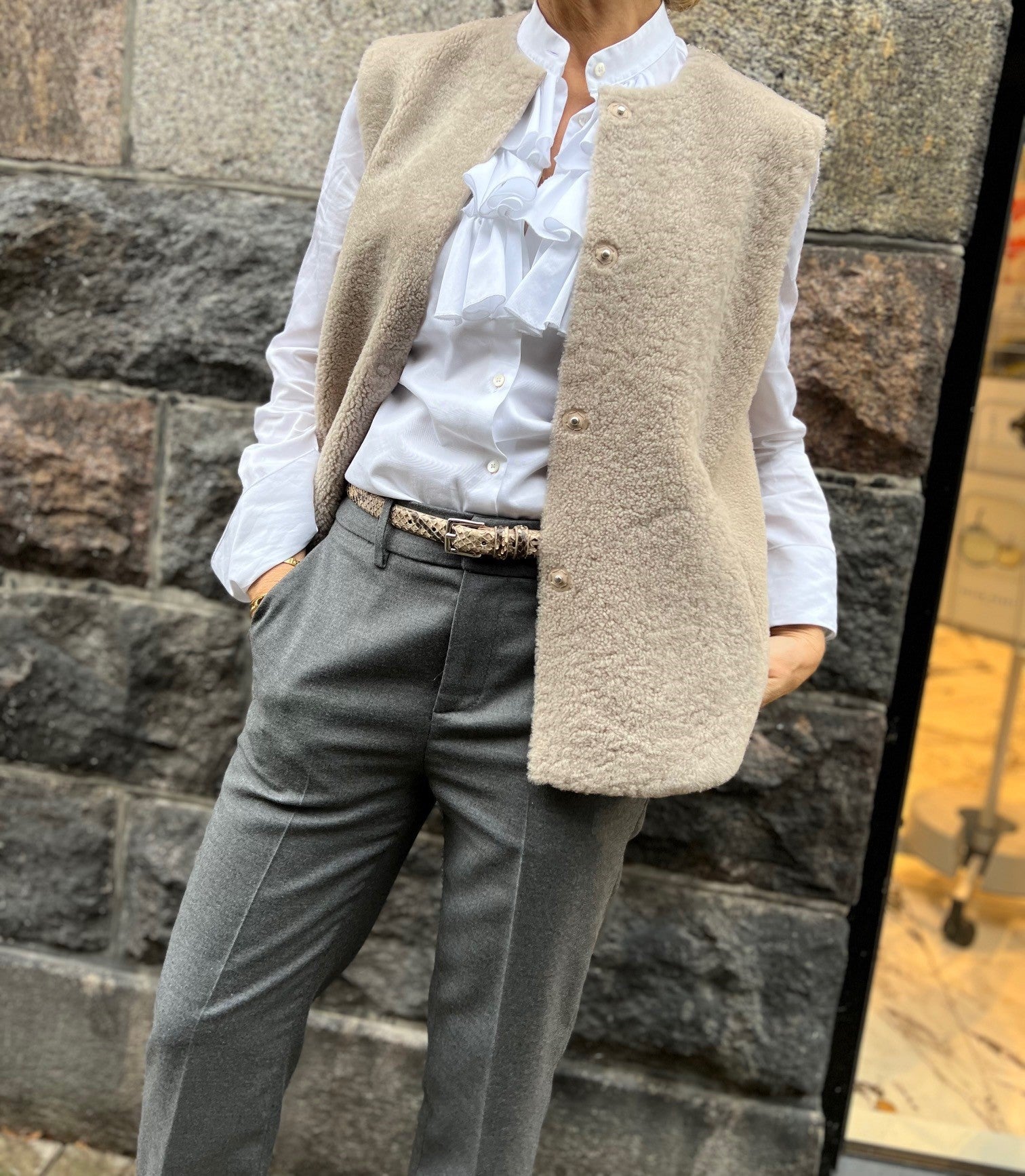Benedikte Utzon Heidis Vest Beige - Den Lille Ida - Benedikte Utzon