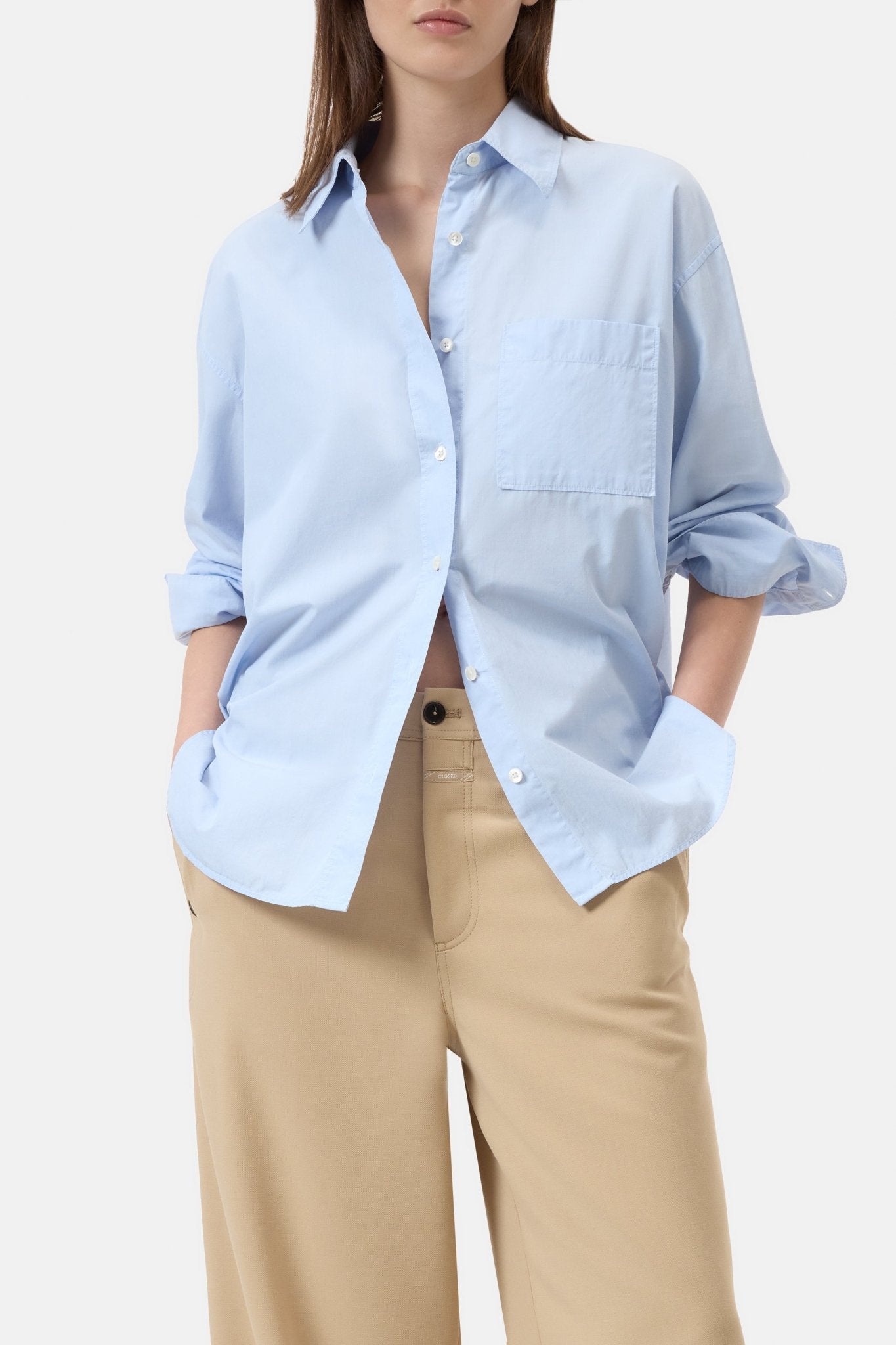 CLOSED CLASSIC SHIRT POWDER BLUE - Den Lille Ida - Closed