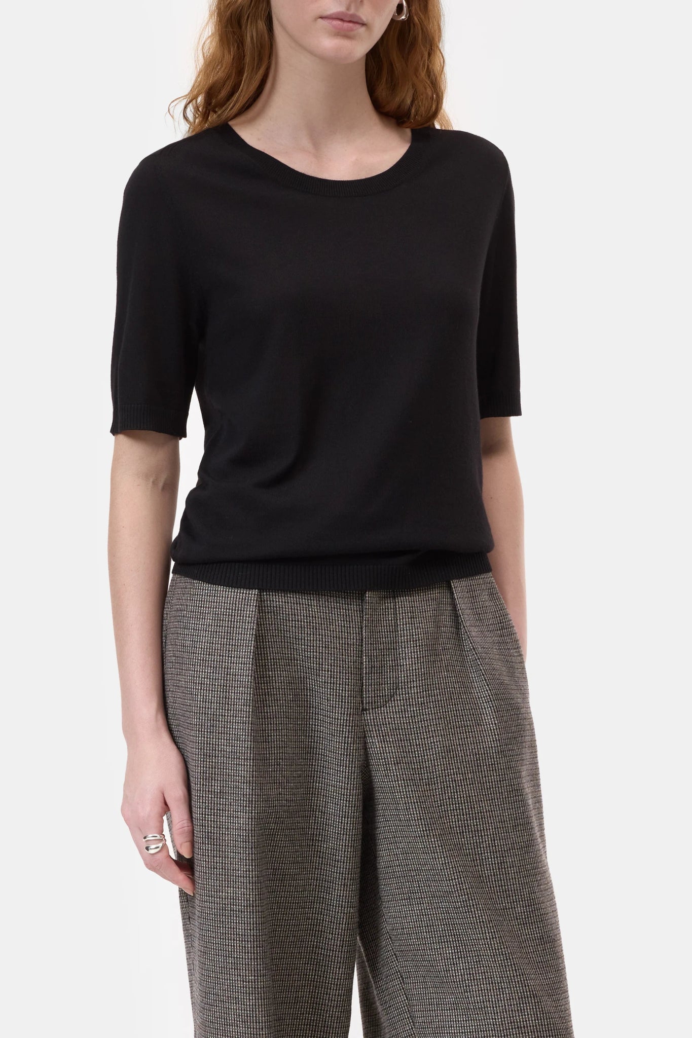 CLOSED CREWNECK SHORT SLEEVE BLACK - Den Lille Ida - Closed