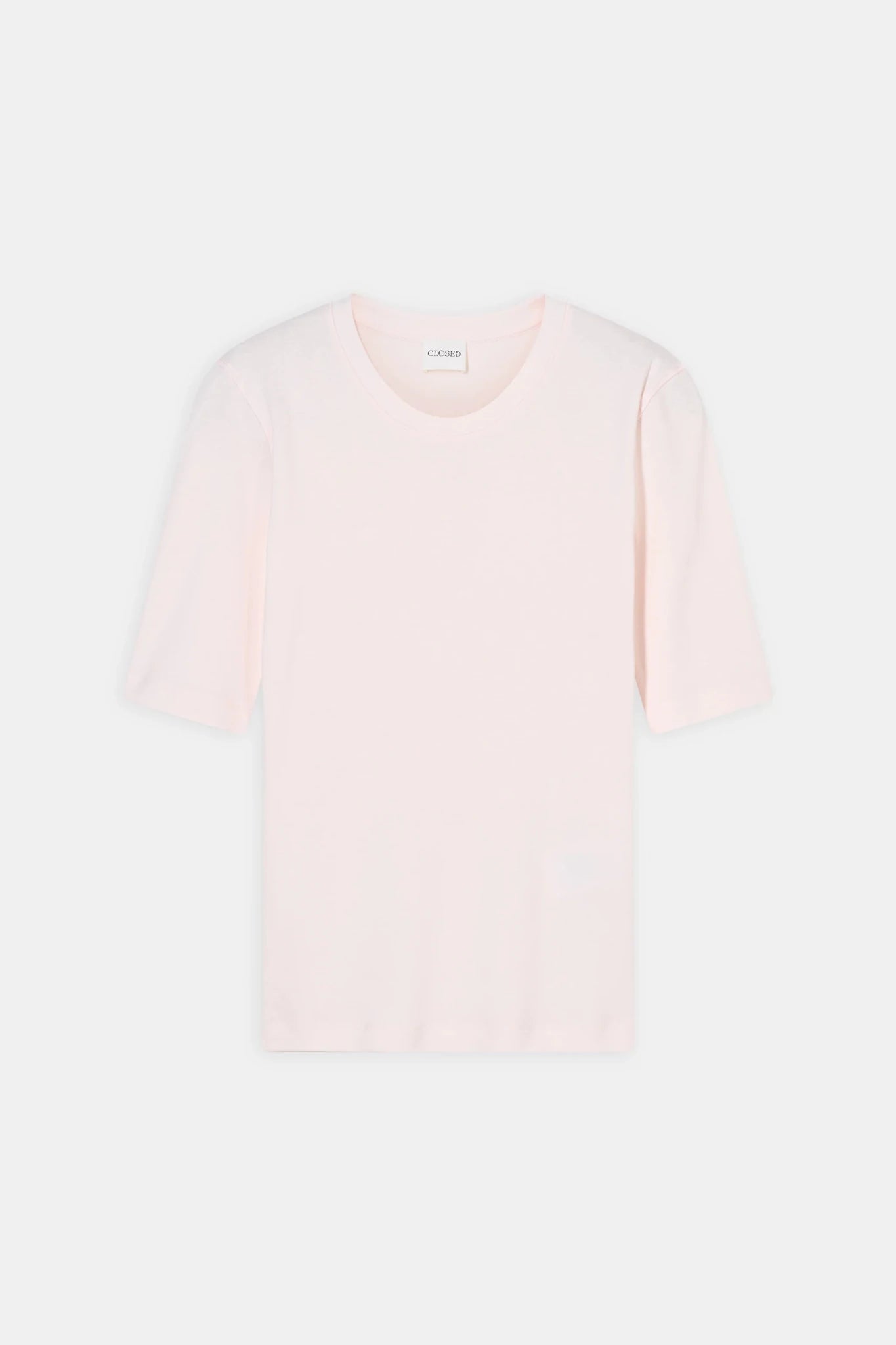 CLOSED CREWNECK SHORTSLEEVE COTON AND MODAL T - SHIRT BLUSH - Den Lille Ida - Closed